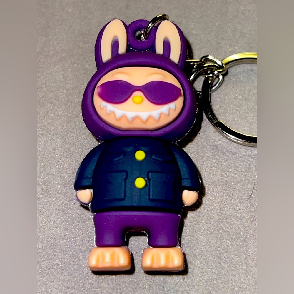 Labubu 3D Rubbery Vinyl Keychain/Bag Charm. NIP